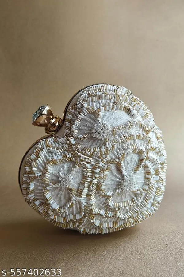 White_Polyurethane_Clutch_For_Women