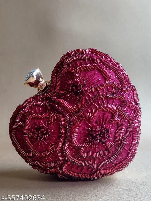 Pink_Polyurethane_Clutch_For_Women