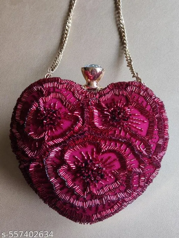 Pink_Polyurethane_Clutch_For_Women