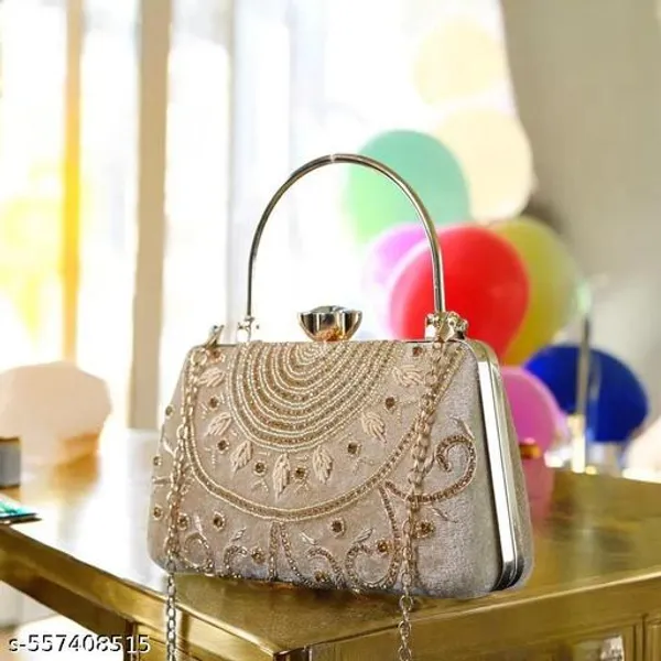 Gold_Rubber_Clutch_For_Women