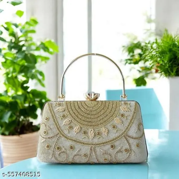 Gold_Rubber_Clutch_For_Women