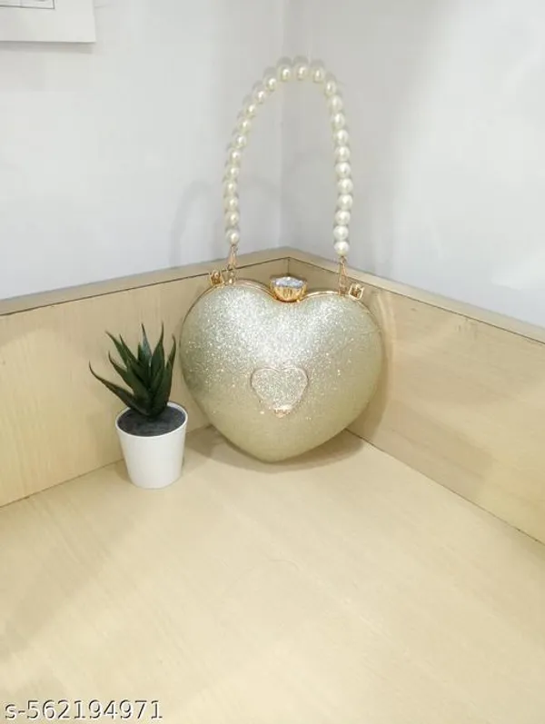Gold_Polyurethane_Clutch_For_Women