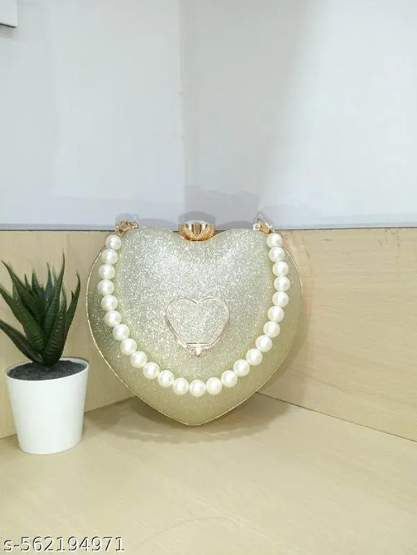 Gold_Polyurethane_Clutch_For_Women