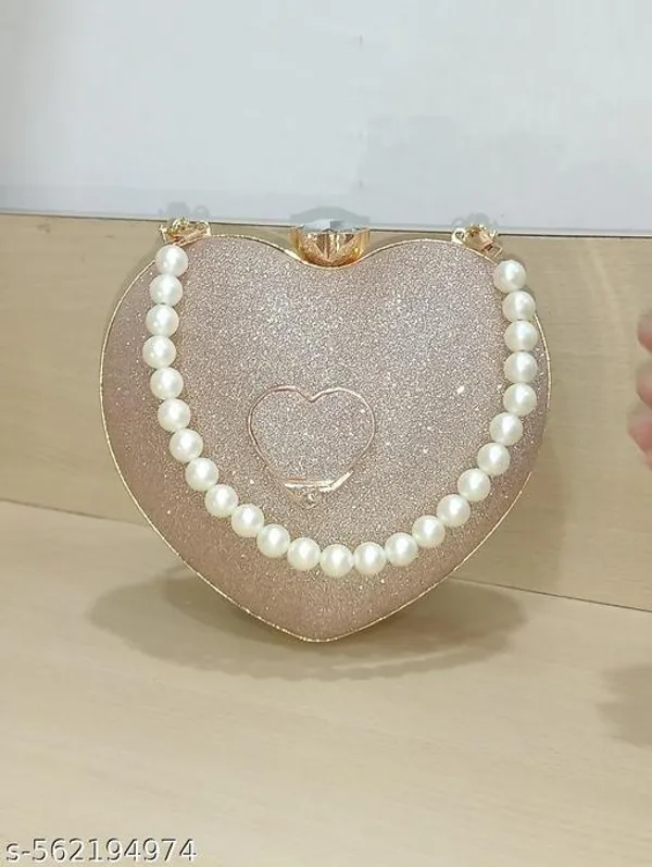 Beige_Polyurethane_Clutch_For_Women
