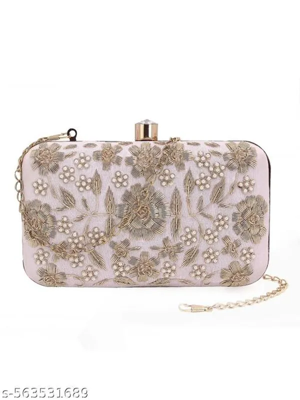 Pink_Polyurethane_Clutch_For_Women