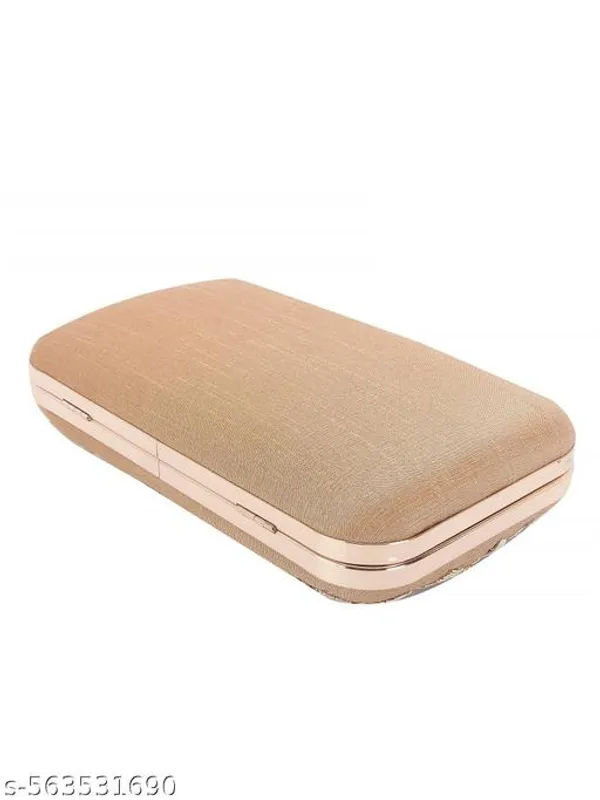 Gold_Polyurethane_Clutch_For_Women