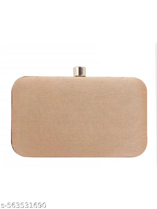Gold_Polyurethane_Clutch_For_Women