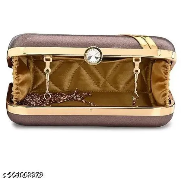 Brown_Polyurethane_Clutch_For_Women