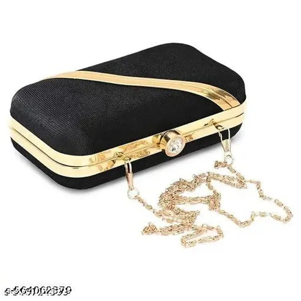 Black_Polyurethane_Clutch_For_Women