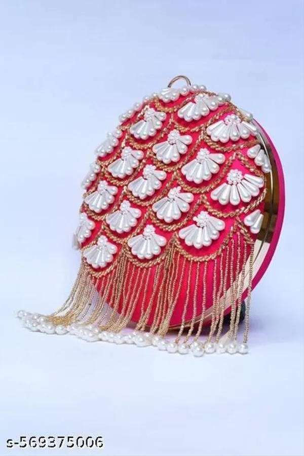 Pink_Polyurethane_Clutch_For_Women