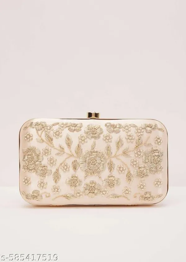 Gold_Polyurethane_Clutch_For_Women