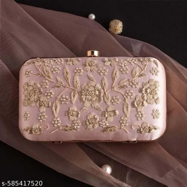 Pink_Polyurethane_Clutch_For_Women