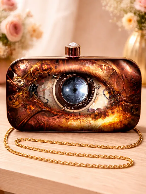 Multicolor_Polyurethane_Clutch_For_Women