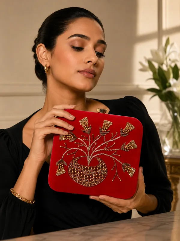Red_Velvet_Clutch_For_Women