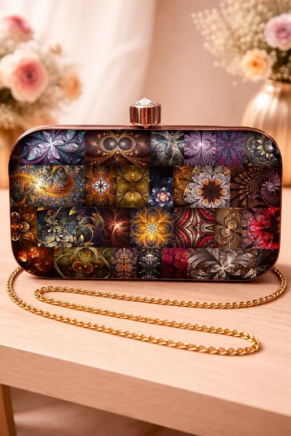 Multicolor_Velvet_Clutch_For_Women