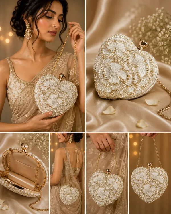 White_Polyurethane_Clutch_For_Women