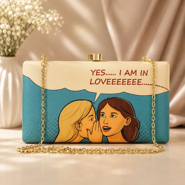 Multicolor_Polyurethane_Clutch_For_Women