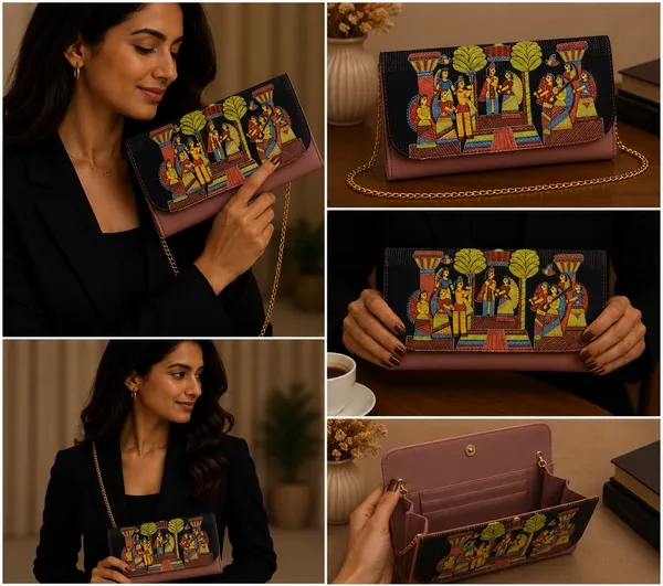 Pink_Polyurethane_Clutch_For_Women