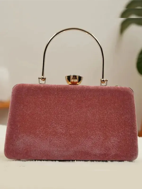 Pink_Polyurethane_Clutch_For_Women