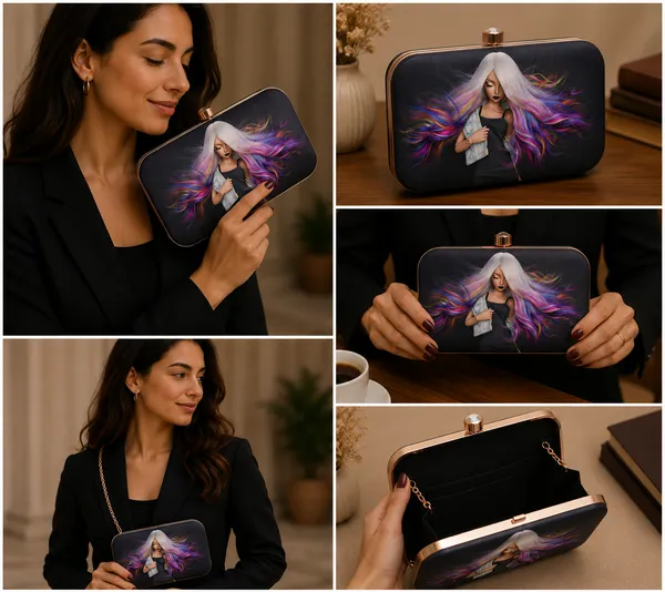 Multicolor_Velvet_Clutch_For_Women