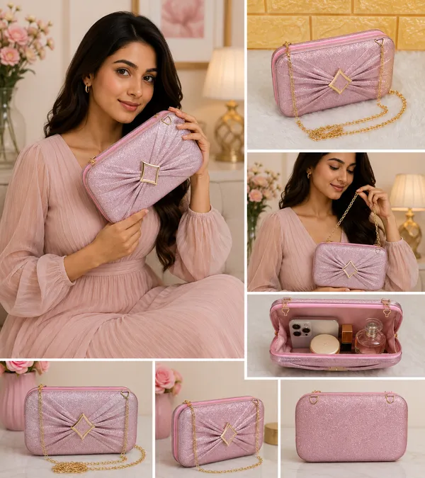 Pink_Synthetic_-Polyester_Clutch_For_Women