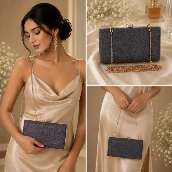 Black_Polyurethane_Clutch_For_Women