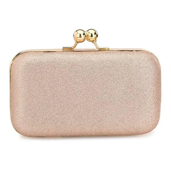 Gold_Polyurethane_Clutch_For_Women