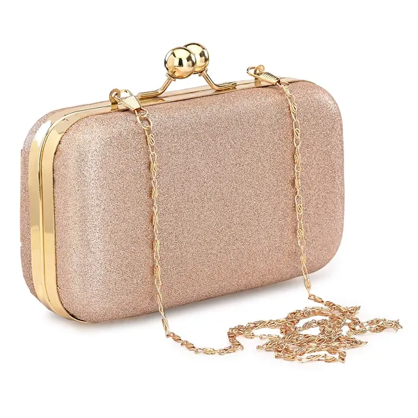 Gold_Polyurethane_Clutch_For_Women