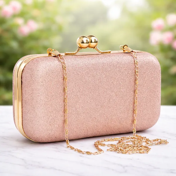 Gold_Polyurethane_Clutch_For_Women