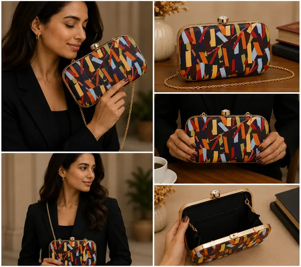 Multicolor_Synthetic_-Polyester_Clutch_For_Women