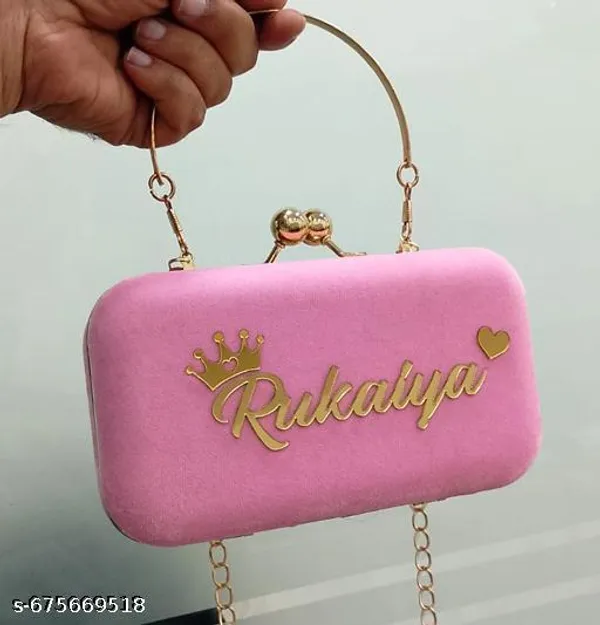 Pink_Polyurethane_Clutch_For_Women