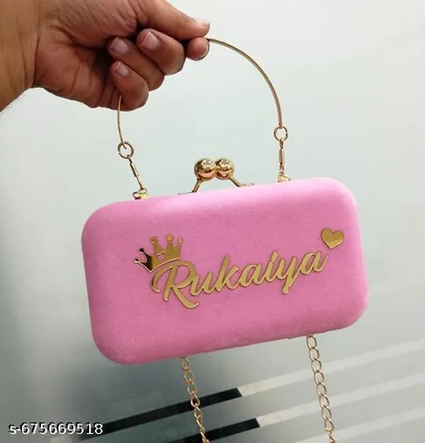 Pink_Polyurethane_Clutch_For_Women