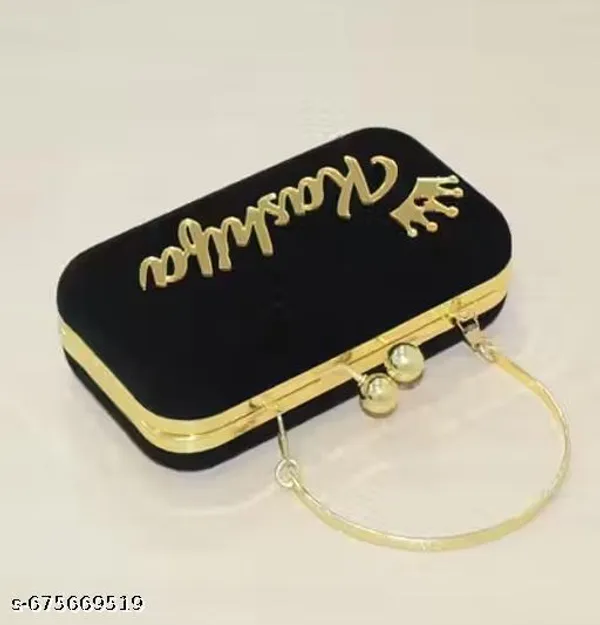 Black_Polyurethane_Clutch_For_Women
