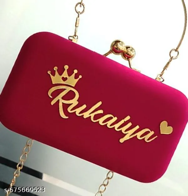 Maroon_Velvet_Clutch_For_Women