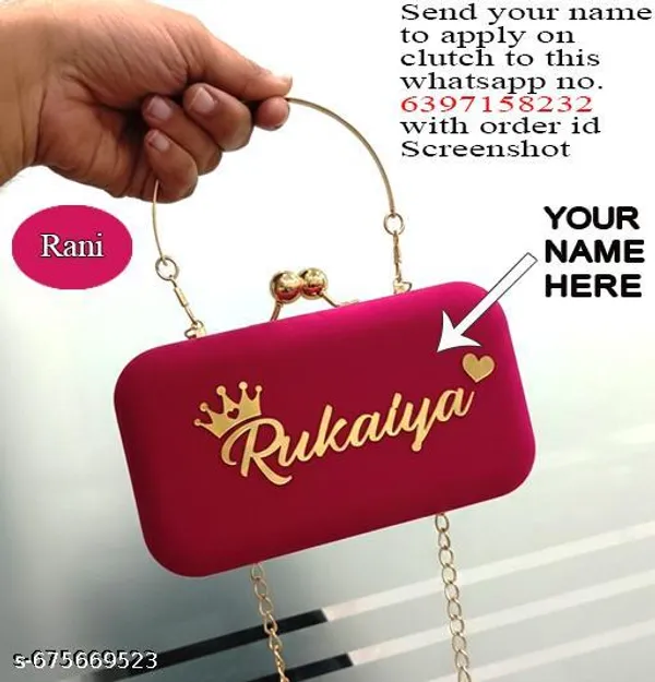 Maroon_Velvet_Clutch_For_Women