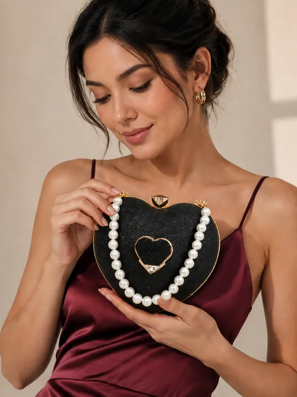 Black_Polyurethane_Clutch_For_Women