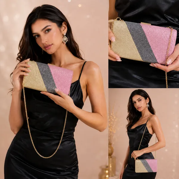 Multicolor_Velvet_Clutch_For_Women