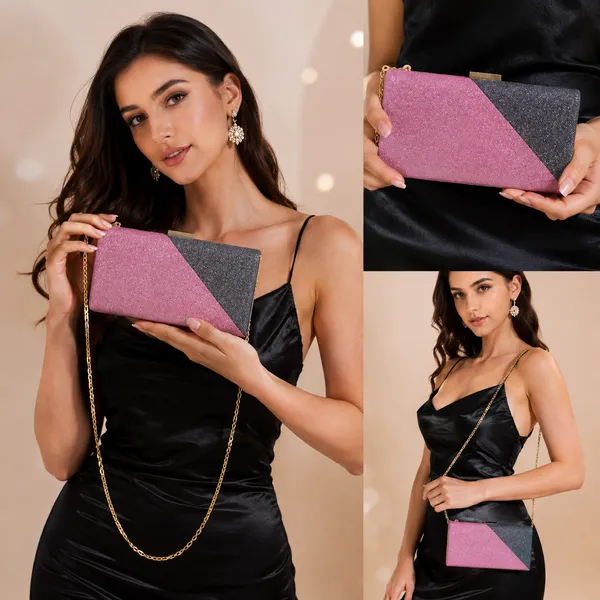 Multicolor_Polyurethane_Clutch_For_Women
