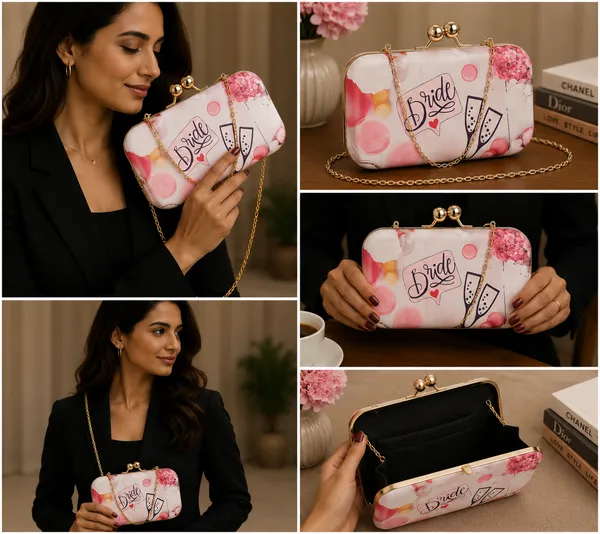 Pink_Polyurethane_Clutch_For_Women