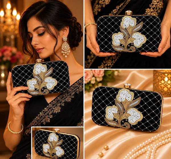 Black_Polyurethane_Clutch_For_Women