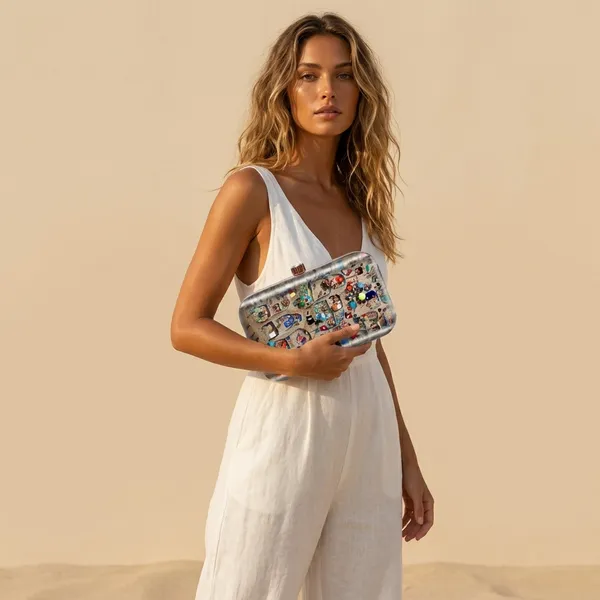 Brown_Polyurethane_Clutch_For_Women