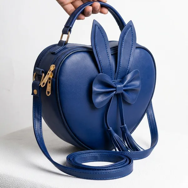 Blue_Polyurethane_Clutch_For_Women