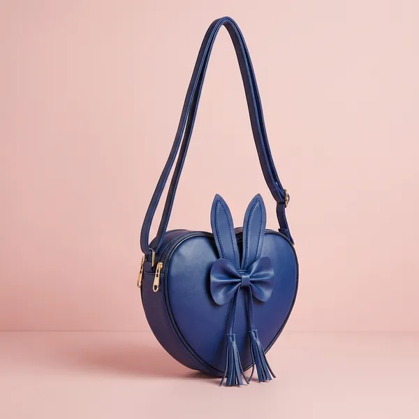 Blue_Polyurethane_Clutch_For_Women