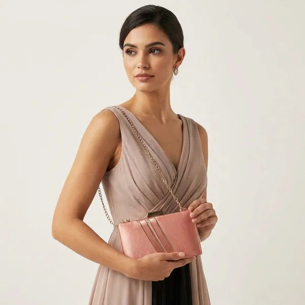 Copper_Polyurethane_Clutch_For_Women