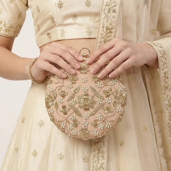 Pink_Polyurethane_Clutch_For_Women