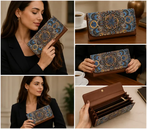 Brown_Polyurethane_Clutch_For_Women
