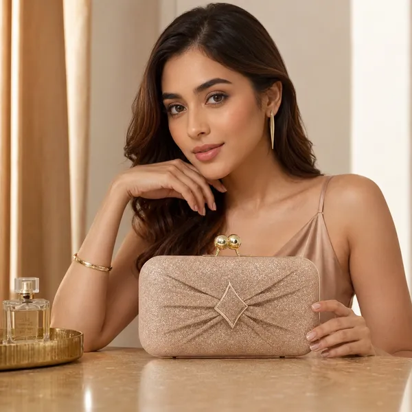 Beige_Polyurethane_Hand_Purse_For_Women