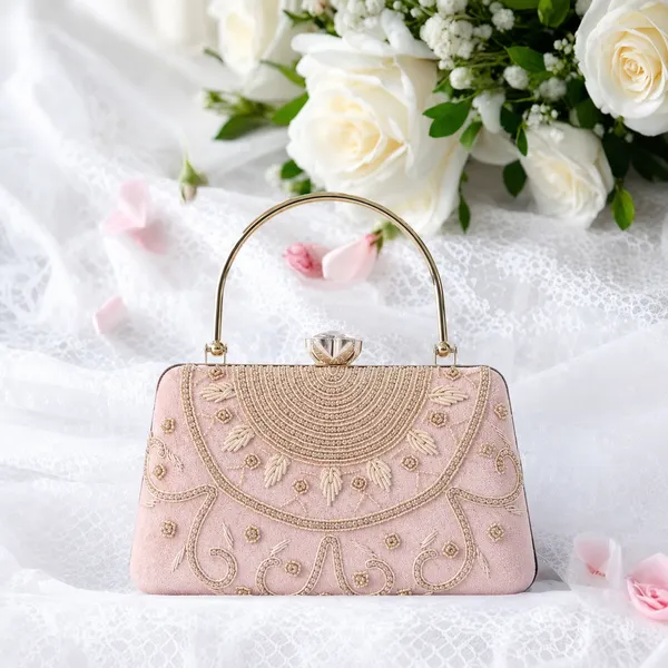 Pink_Velvet_Clutch_For_Women