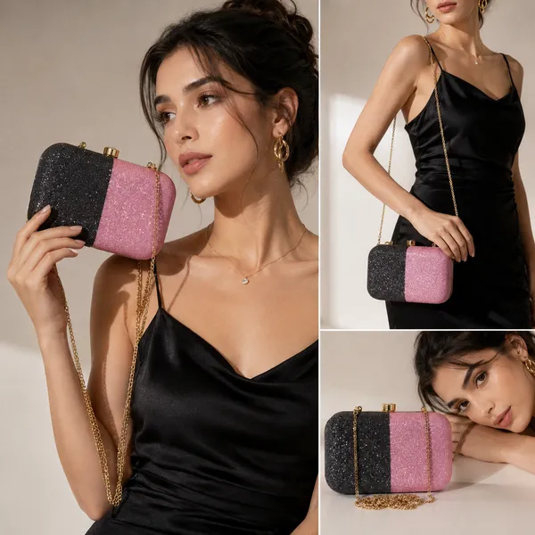 Multicolor_Polyurethane_Clutch_For_Women
