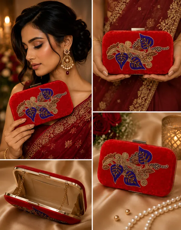 Red_Velvet_Clutch_For_Women
